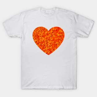 Alphabet Pasta in Red Tomato Sauce Food Photograph Heart T-Shirt